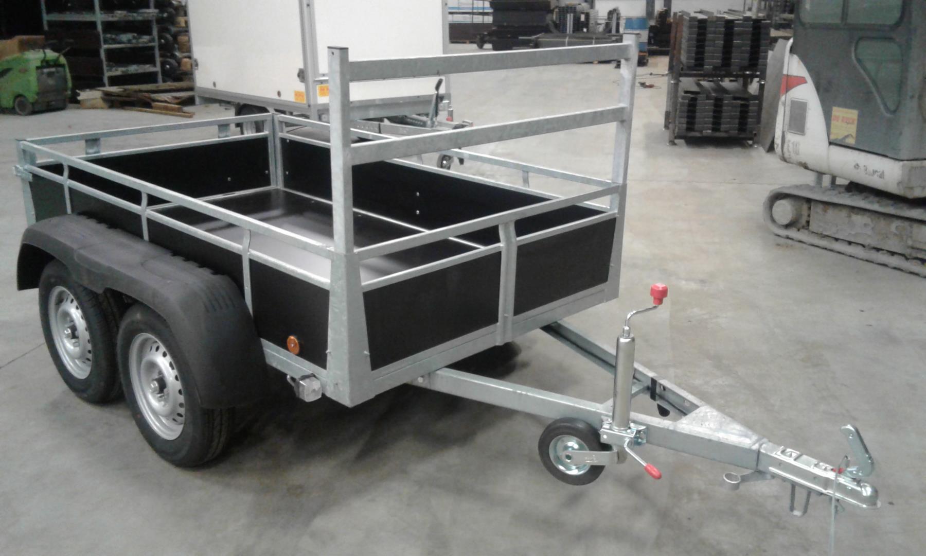 Bakaanhangwagen dubbelas 200x132 (betonplex)